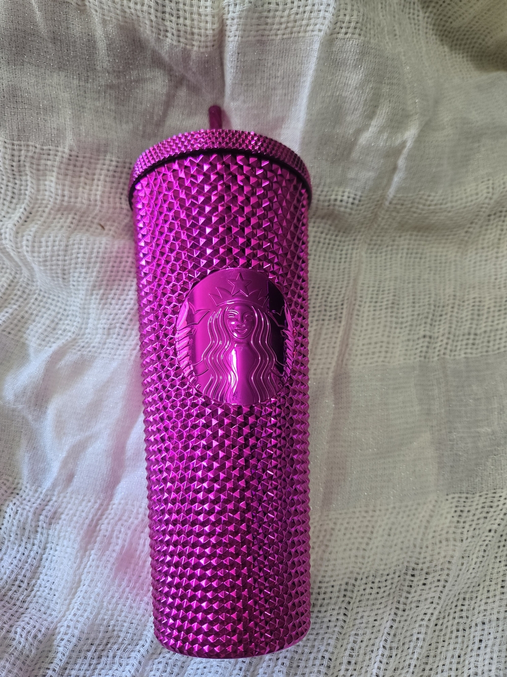 Starbucks Pink Studded Stainless Tumbler Cup